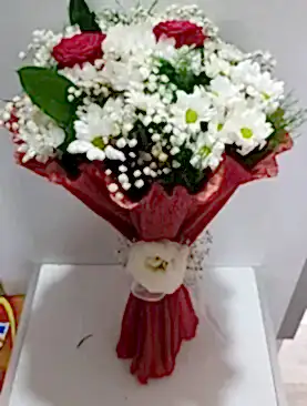 papatya güllü buket