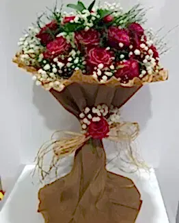 12 kırmızı gül buket