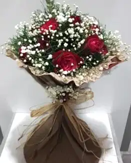9 kırmızı gül buket